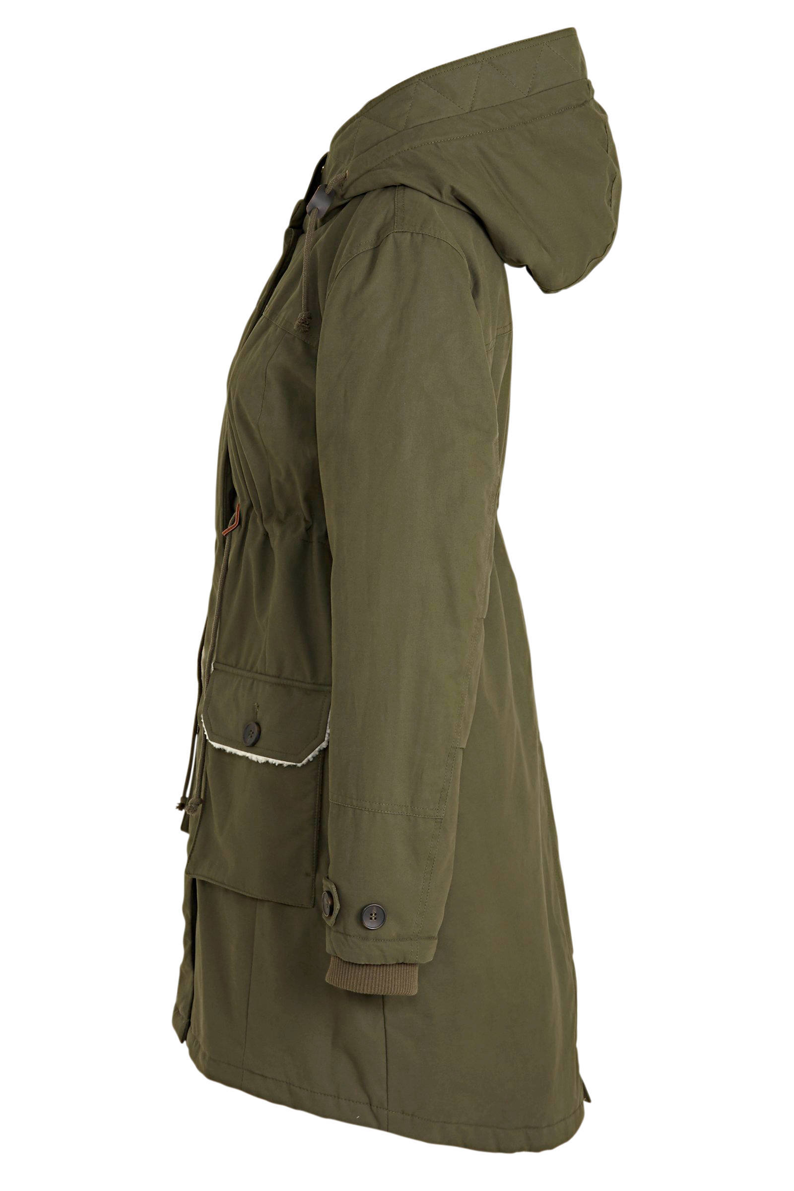 C A Yessica Gewatteerde Zwangerschaps En Voedingsjas Winter Draagjas Olijfgroen Wehkamp