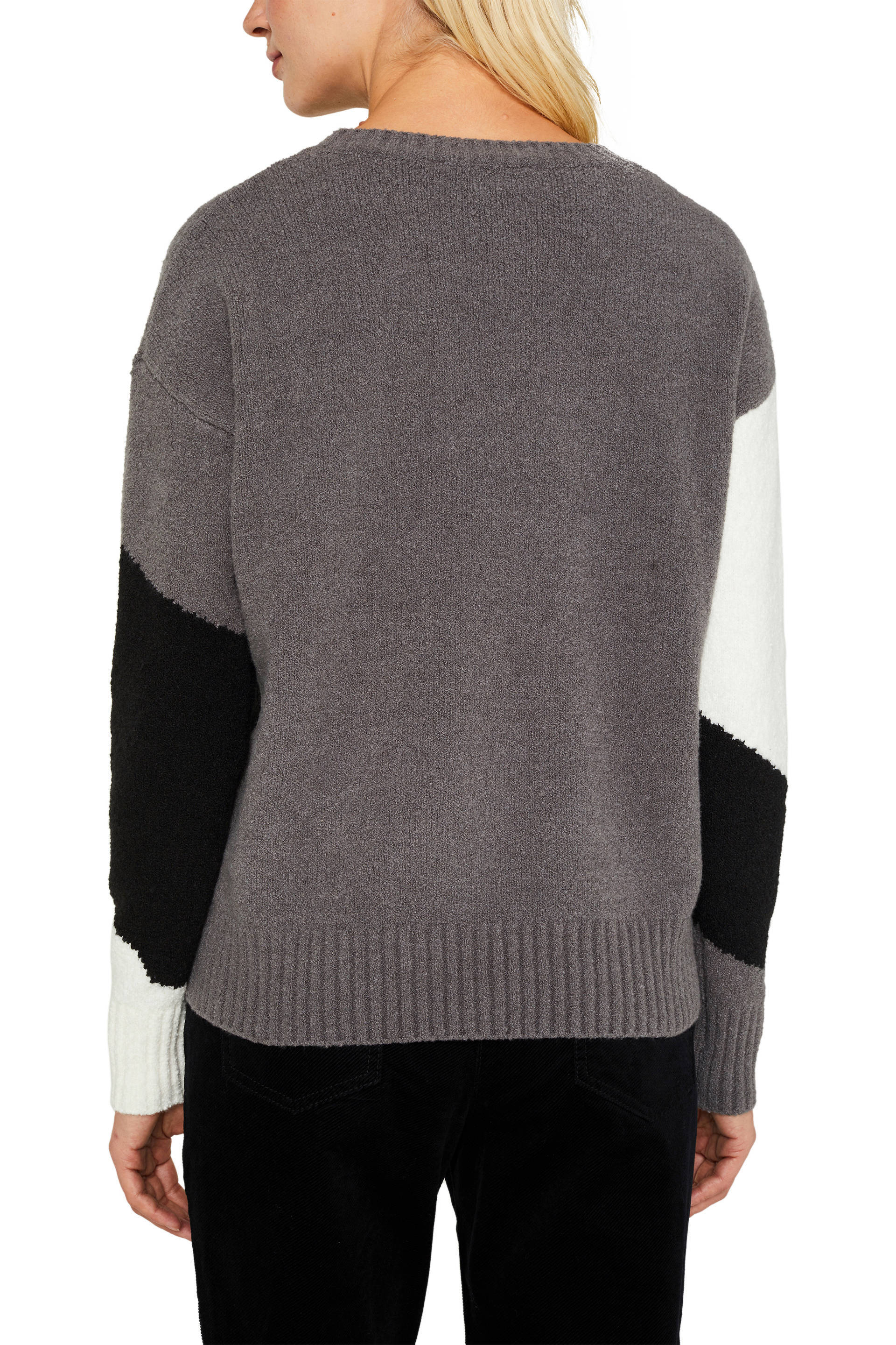 ESPRIT Women Casual gebreide trui grijszwartwit | wehkamp ESPRIT Women Casual gebreide trui grijszwartwit | wehkamp