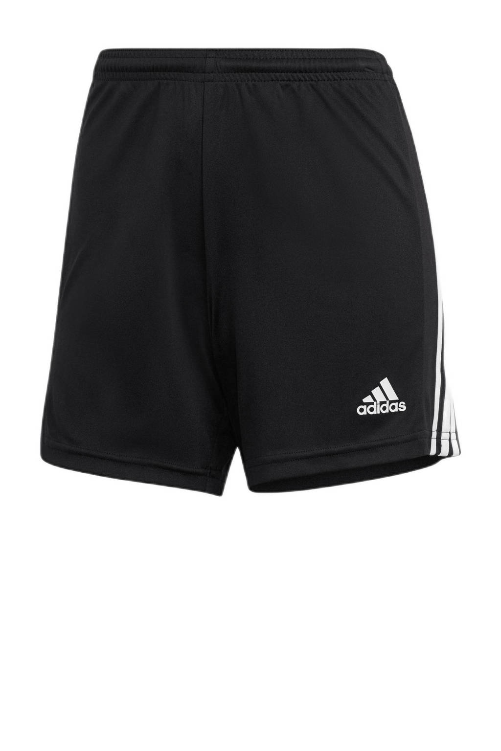Zwart en witte dames adidas Performance Squadra 21 sportshort van polyester met regular fit en regular waist