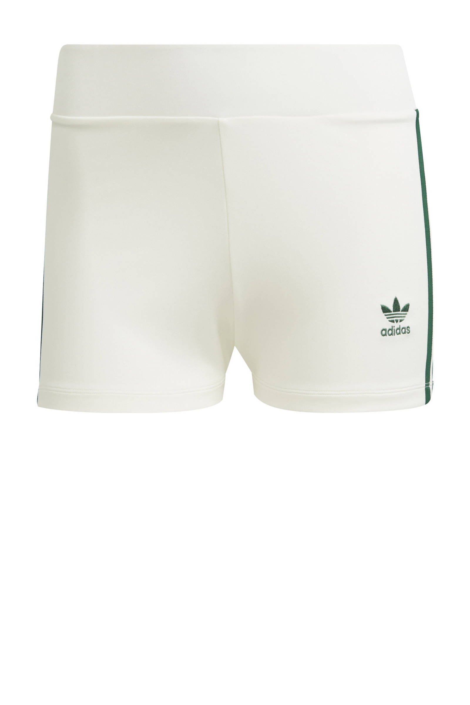 Adidas Originals 'Tennis Luxe' Booty shorts met logo en 3 Stripes in gebroken wit online kopen