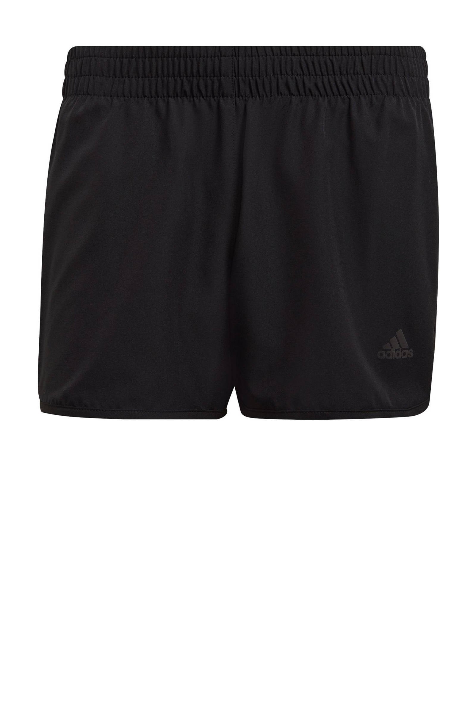 adidas Performance Marathon 20 hardloop short zwart/wit | wehkamp