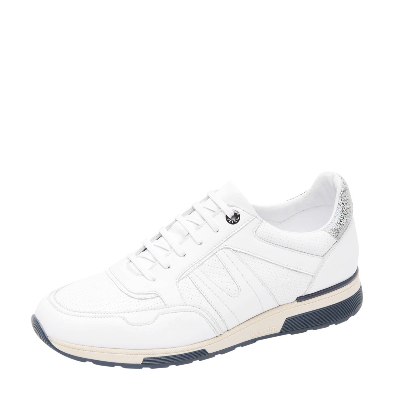 Van Lier Positano leren sneakers wit | wehkamp