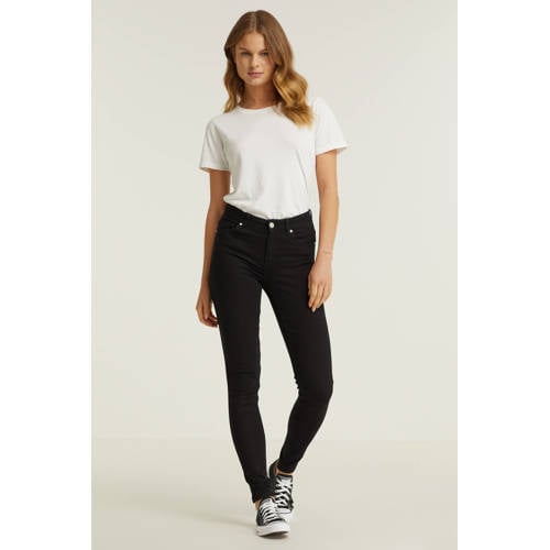 anytime regular waist skinny jeans zwart afbeelding
