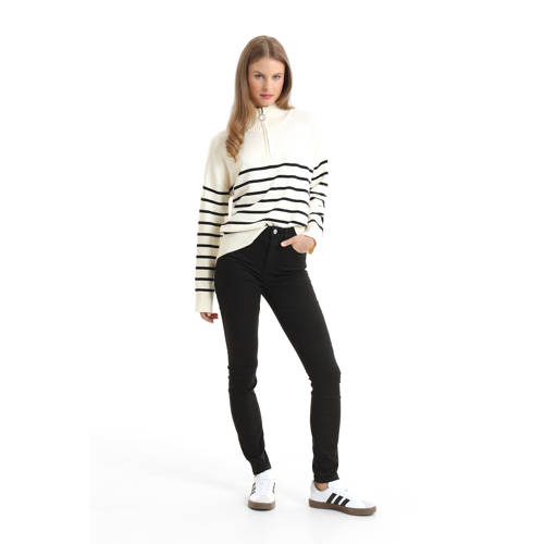 anytime high rise skinny jeans zwart afbeelding