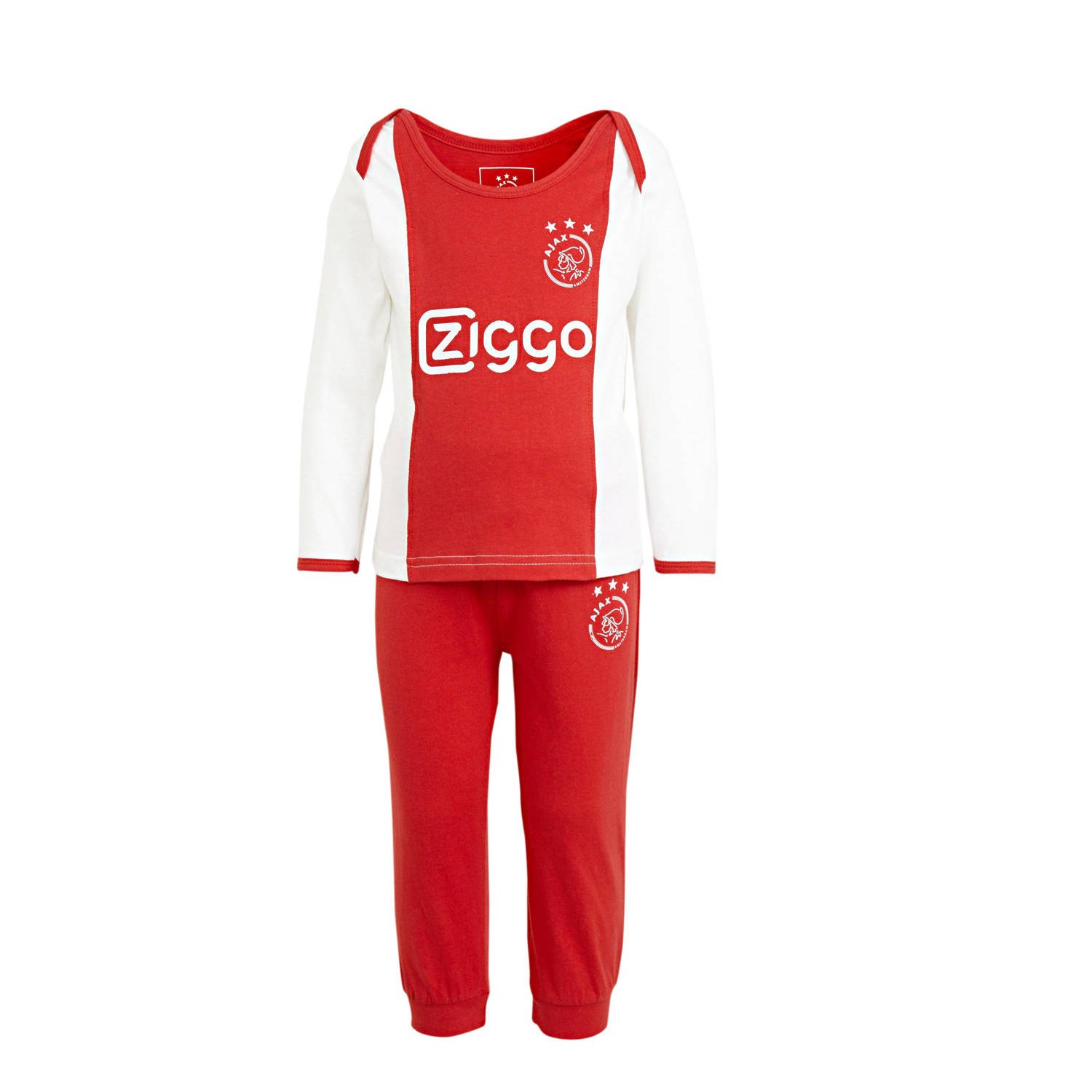 Ajax baby pyjama rood wit