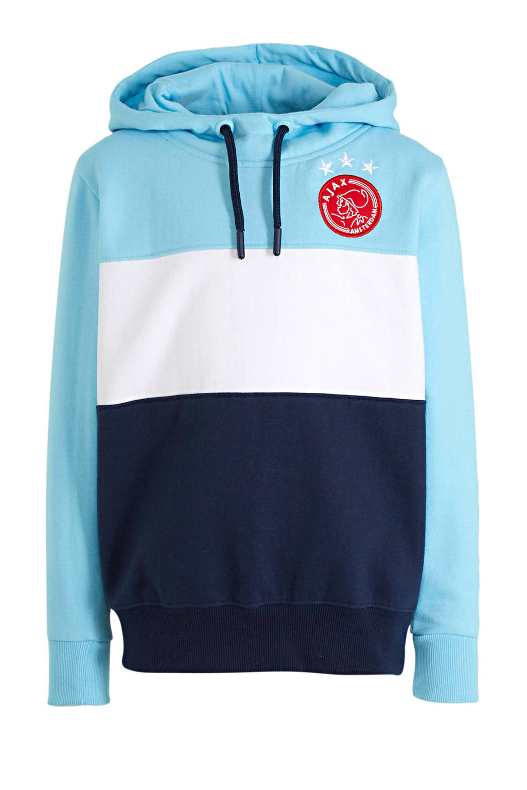 Ajax Hoodie Met Logo Donkerblauw Lichtblauw Wit Wehkamp