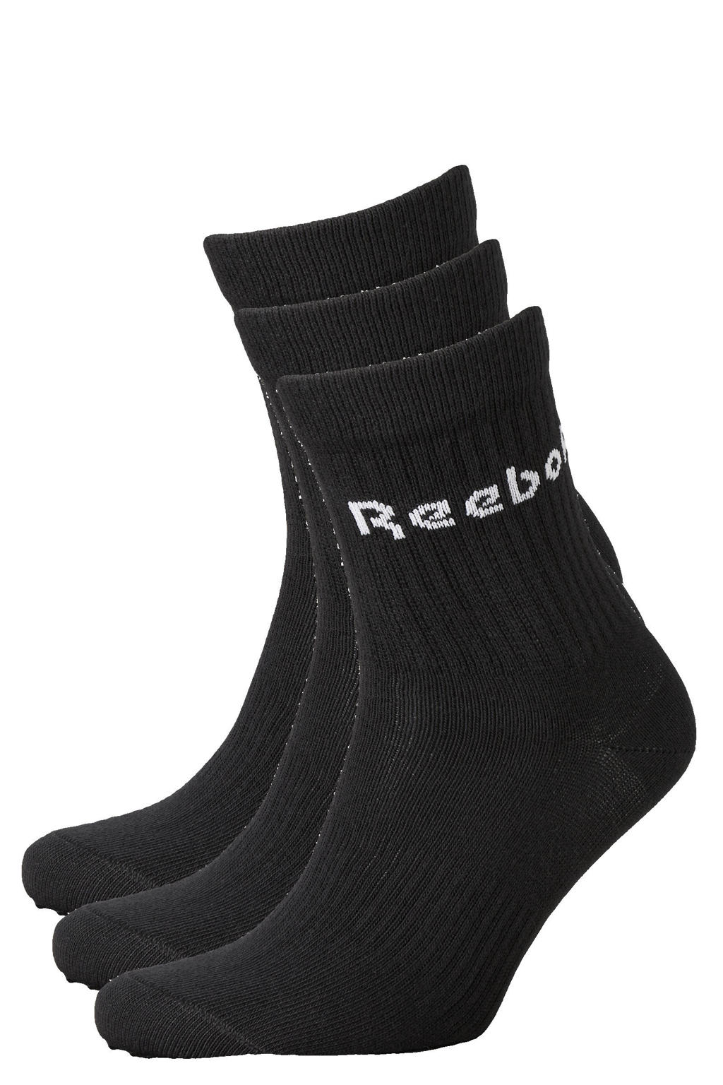 Reebok Training sokken -  set van 3 zwart