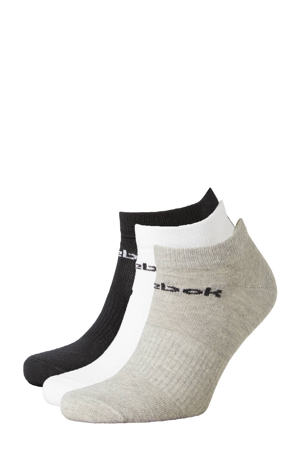 Reebok Training sokken -  set van 3 grijs/wit/zwart