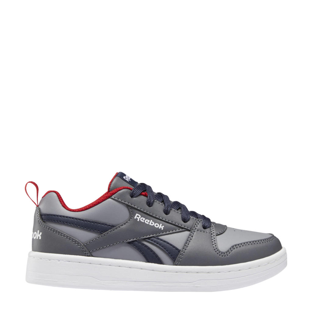 Grijs en donkerblauwe jongens Reebok Classics Royal Prime 2.0 sneakers van mesh met veters