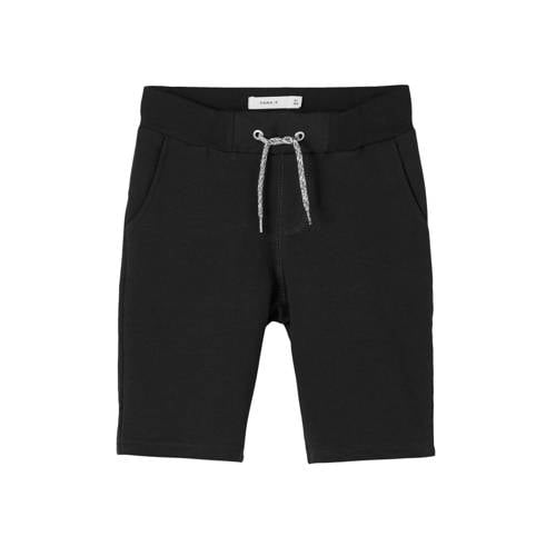 NAME IT KIDS slim fit sweatshort Honk met katoen zwart afbeelding
