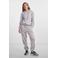 PIECES high waist regular fit sweatpants PCCHILLI grijs melange