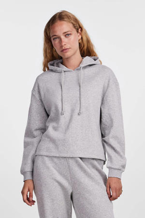 hoodie PCCHILLI grijs melange