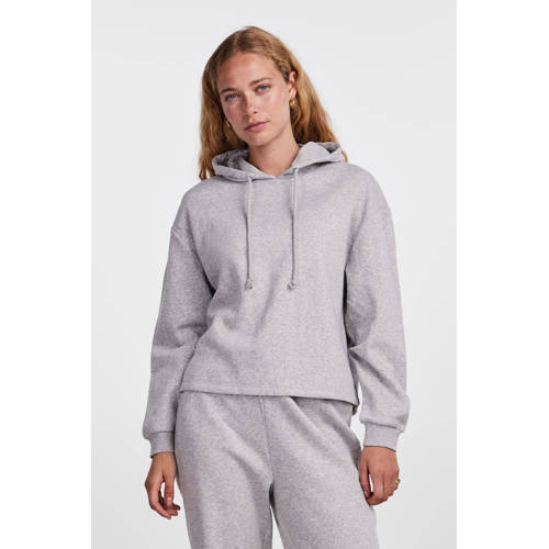 PIECES hoodie PCCHILLI grijs melange afbeelding
