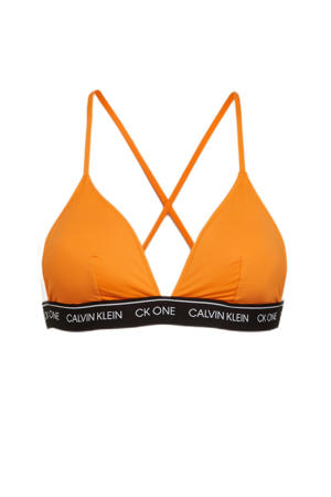 triangel bikinitopje oranje