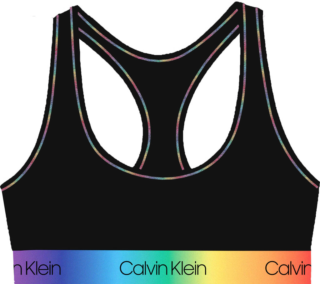 CALVIN KLEIN UNDERWEAR bh top PRIDE zwart, Zwart