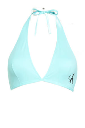 halter bikinitop lichtblauw