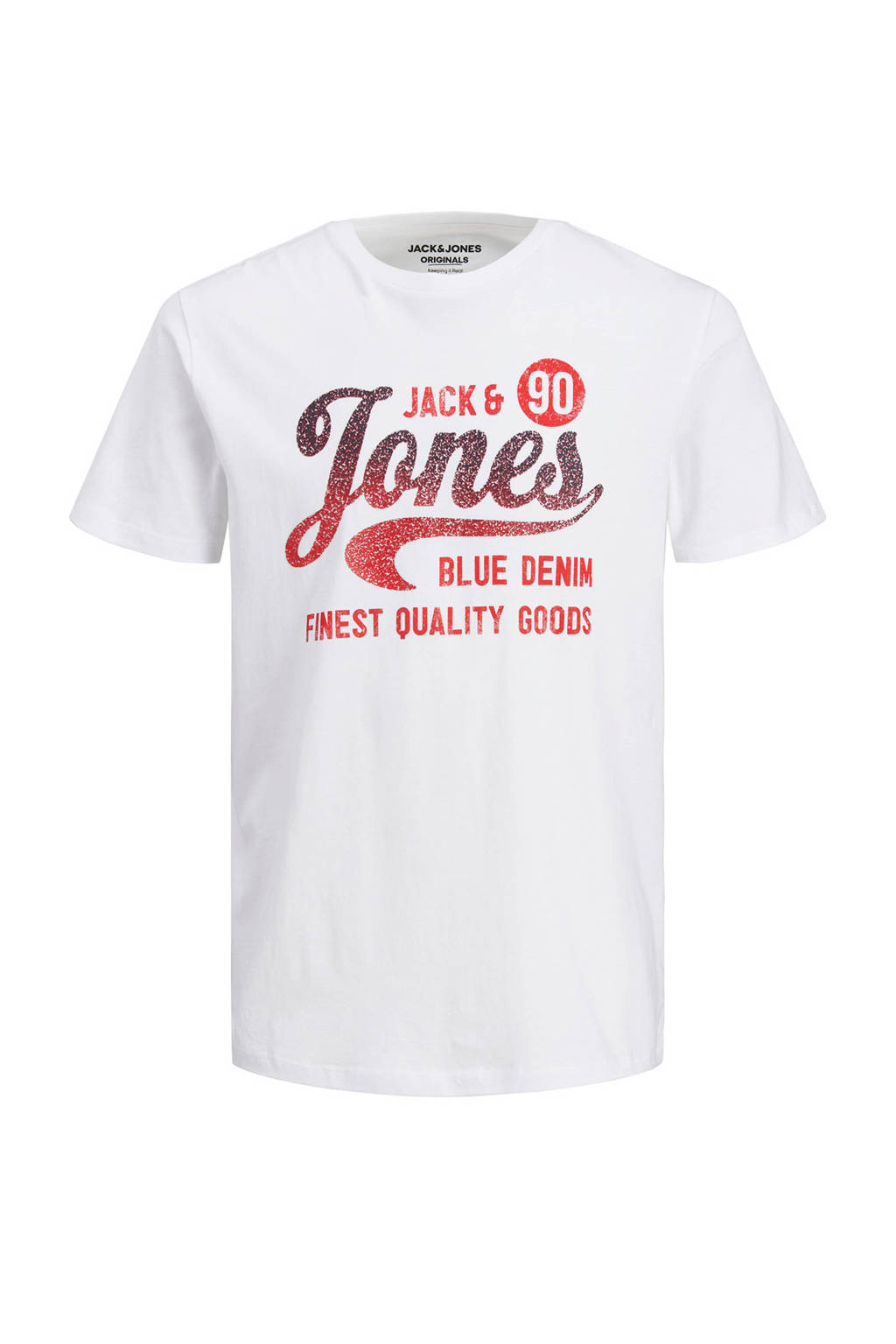 JACK & JONES T-shirt met logo wit, Wit