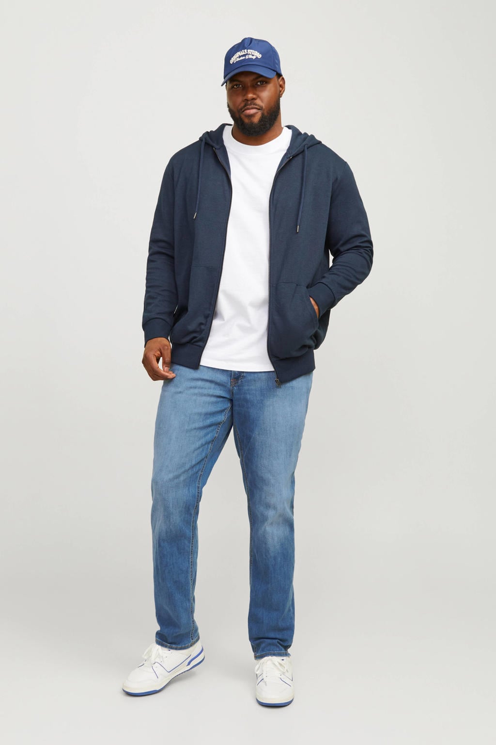 JACK & JONES PLUS SIZE slim fit jeans - blue denim