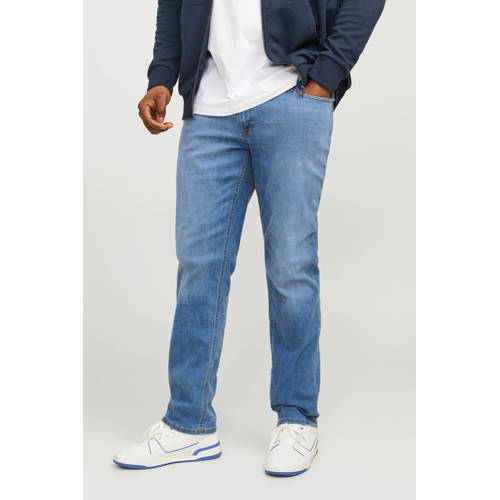 JACK & JONES PLUS SIZE slim fit jeans JJIGLENN JJORIGINAL Plus Size light denim 815 afbeelding
