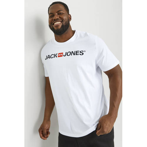 JACK & JONES PLUS SIZE regular T-shirt Plus Size wit afbeelding