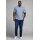 JACK & JONES PLUS SIZE slim polo Plus Size blauw