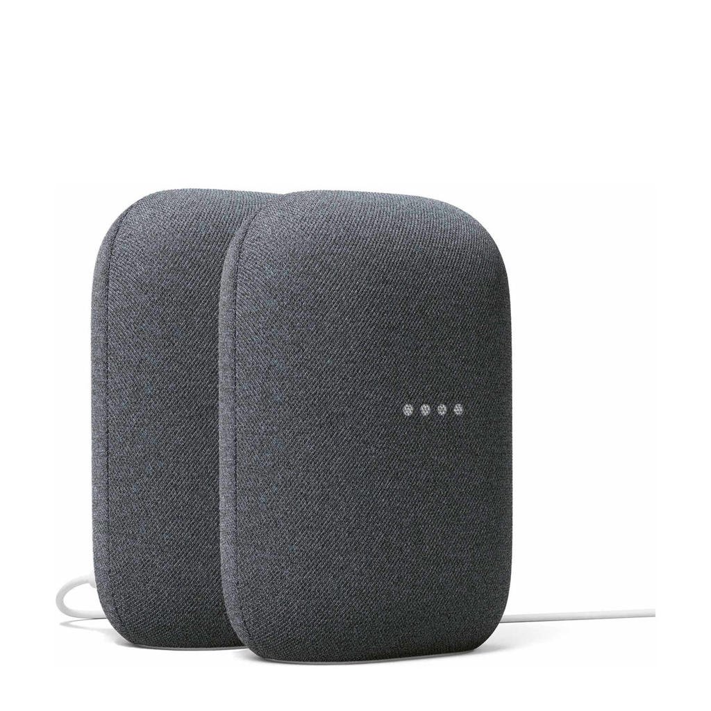 Google Nest Audio 2 pack (donker grijs)