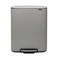 Brabantia pedaalemmer (2x30L) met 2 kunststof binnenemmer