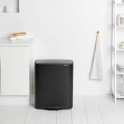 thumbnail: Brabantia Bo Prullenbak - 2 x 30 l - Matt Black
