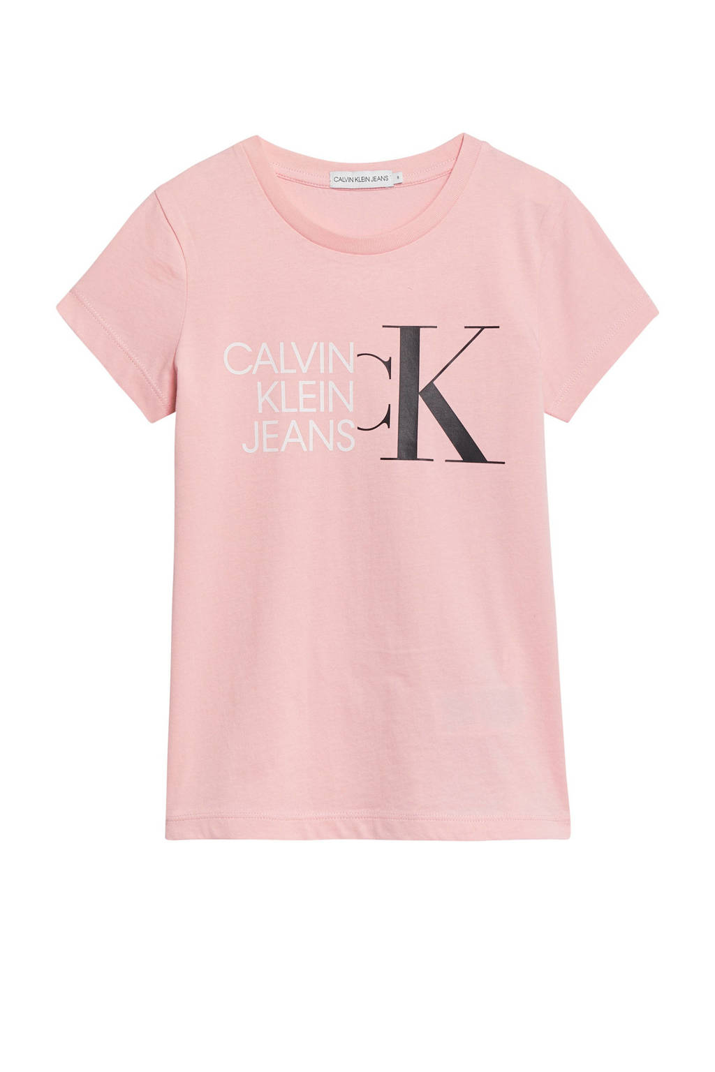 CALVIN KLEIN JEANS T-shirt van biologisch katoen roze, Roze