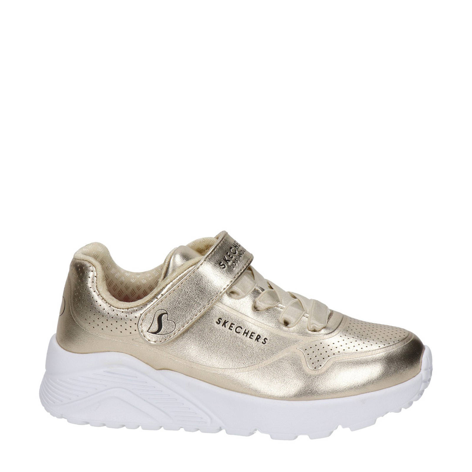 Skechers Uno Lite sneaker goud | wehkamp