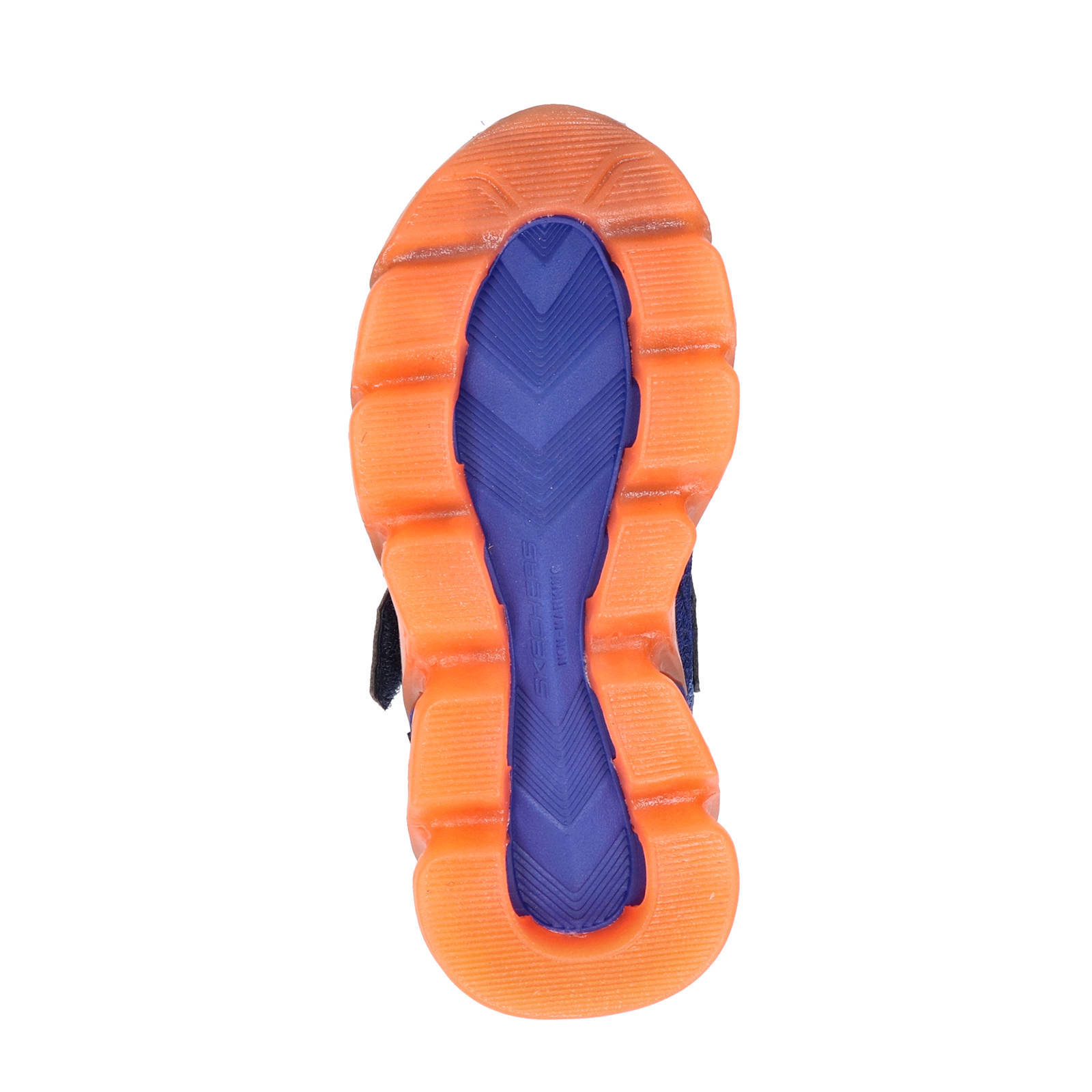 Skechers S-Lights sneakers met lichtjes blauw/oranje | wehkamp