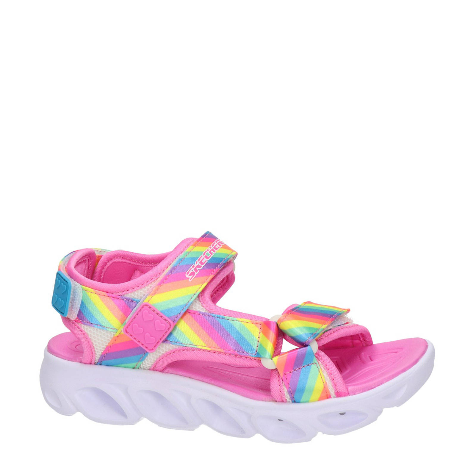 Skechers Hypno-Splash sandalen met lichtjes roze/multi | wehkamp