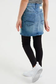thumbnail: Set van 2 zwarte meisjes WE Fashion legging van stretchkatoen met skinny fit en elastische tailleband