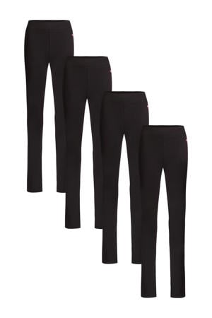 legging - set van 4 zwart