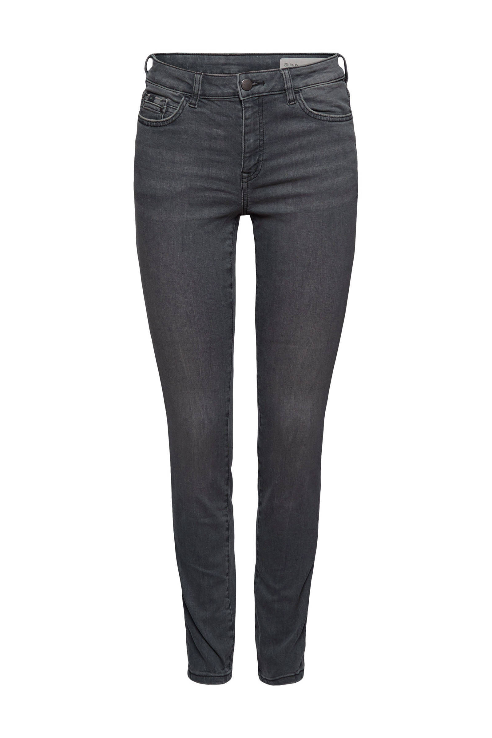 edc Women skinny jeans donkergrijs | wehkamp