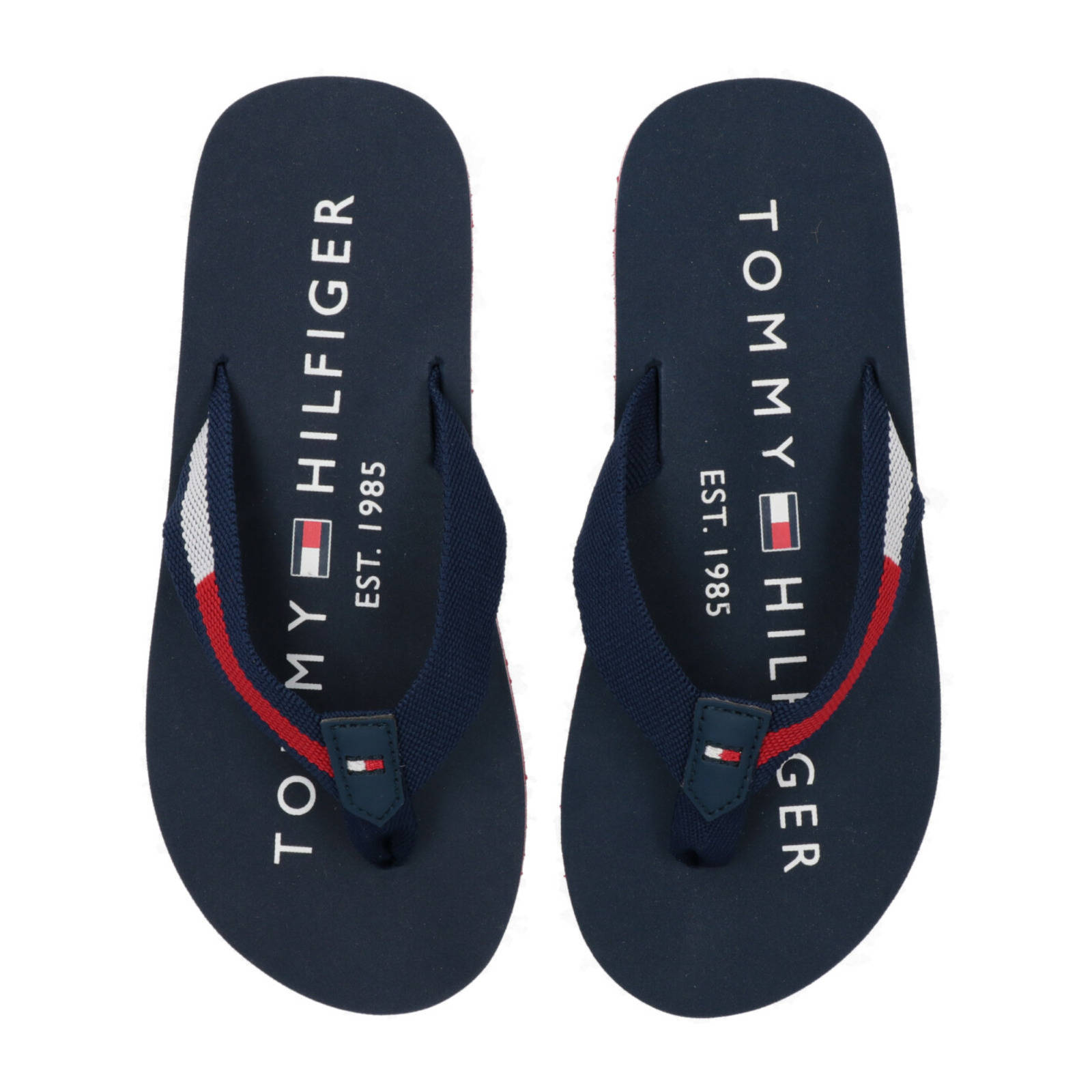 Tommy Hilfiger teenslippers donkerblauw | wehkamp