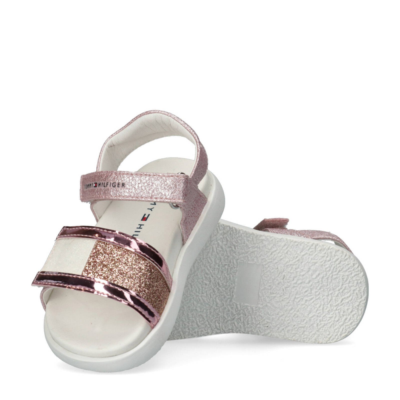 sandalen met glitters roze