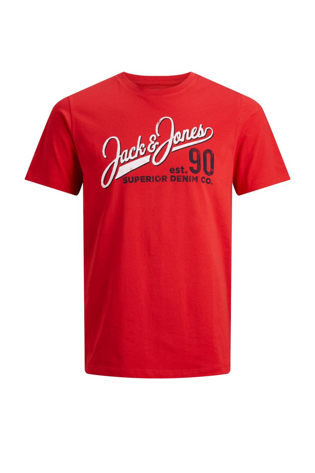 JACK & JONES JUNIOR T-shirt met logo rood, Rood