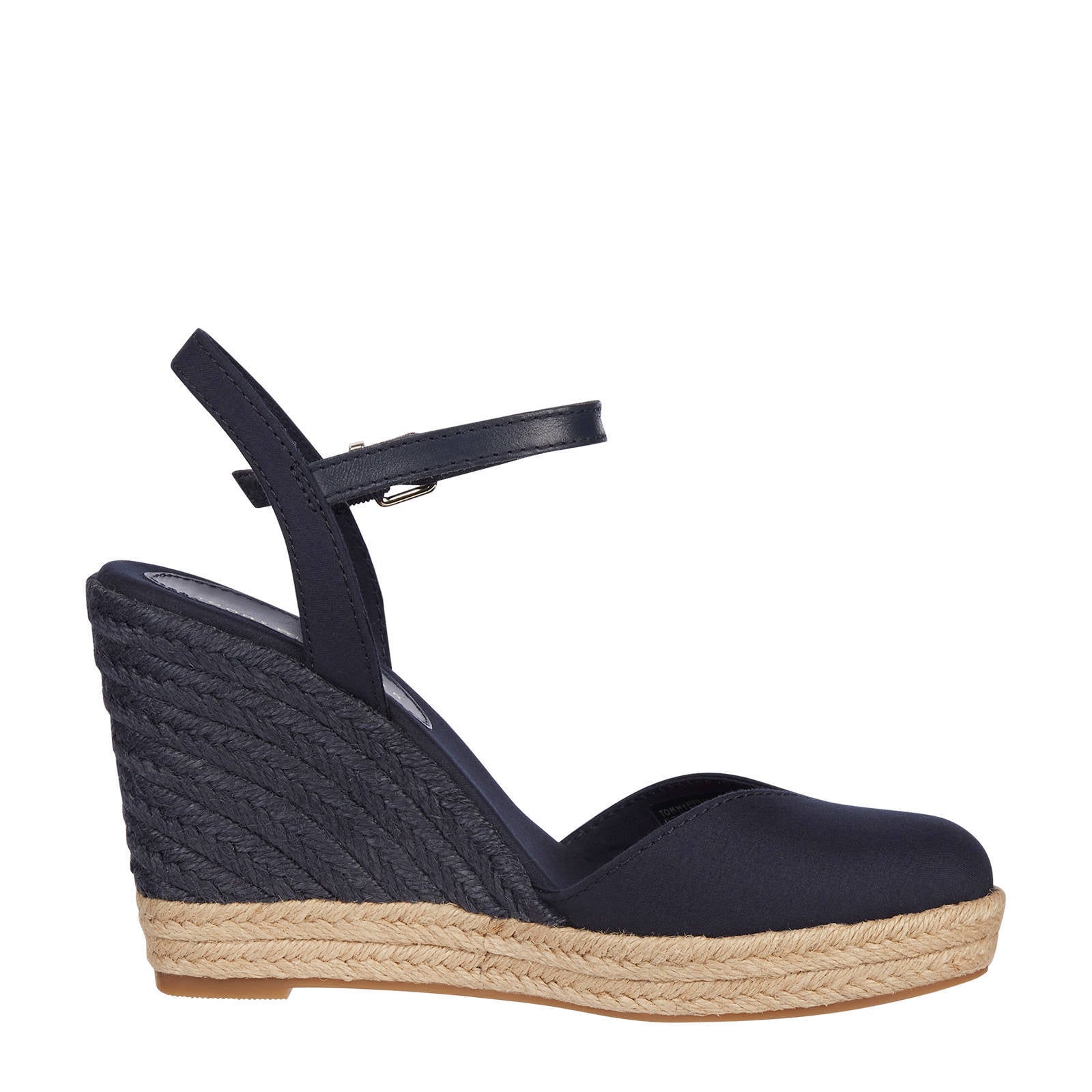 Tommy Hilfiger Basic Closed Toe High Wedge sleehakken donkerblauw | wehkamp