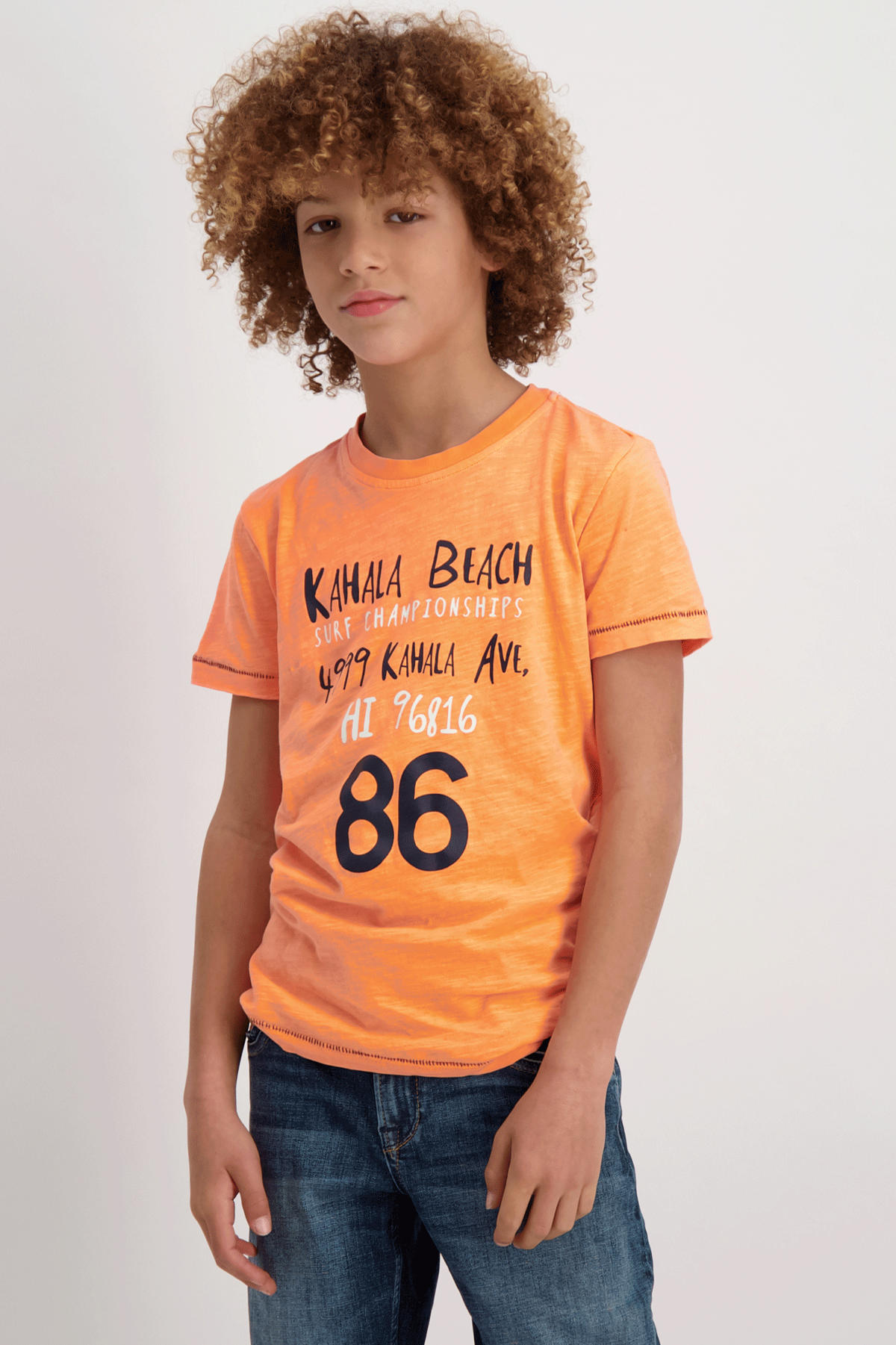 Cars Tshirt Zunter met printopdruk neon oranje wehkamp
