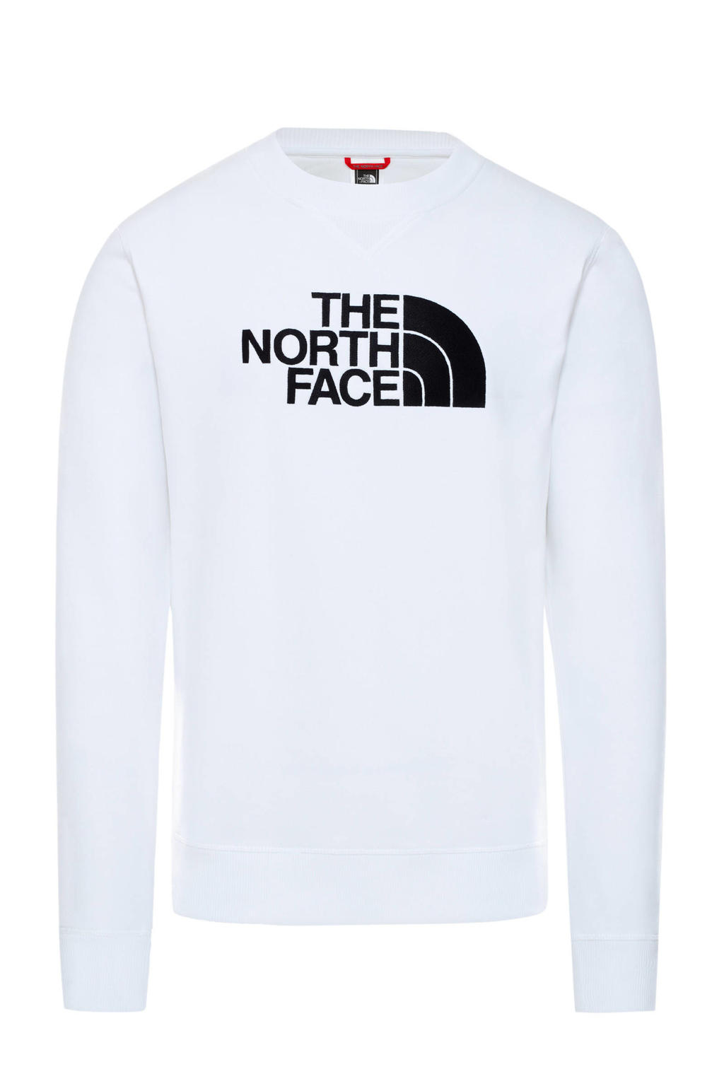 The North Face sweater Drew Peak met logo wit/zwart