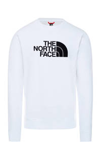 The North Face sweater Drew Peak met logo wit/zwart, Wit/zwart