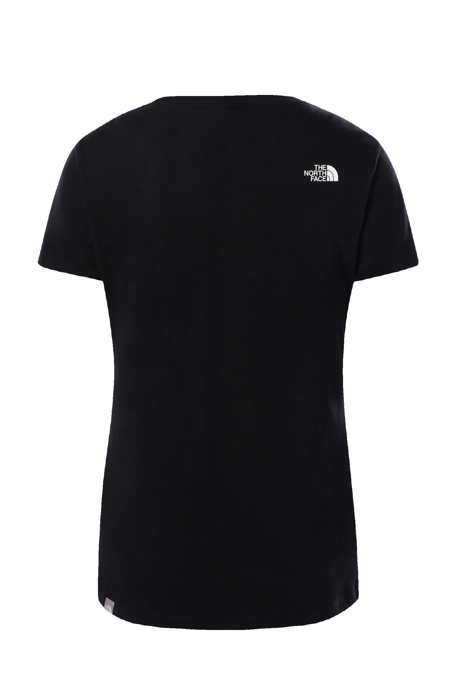 The north face t shirt zwart hot sale