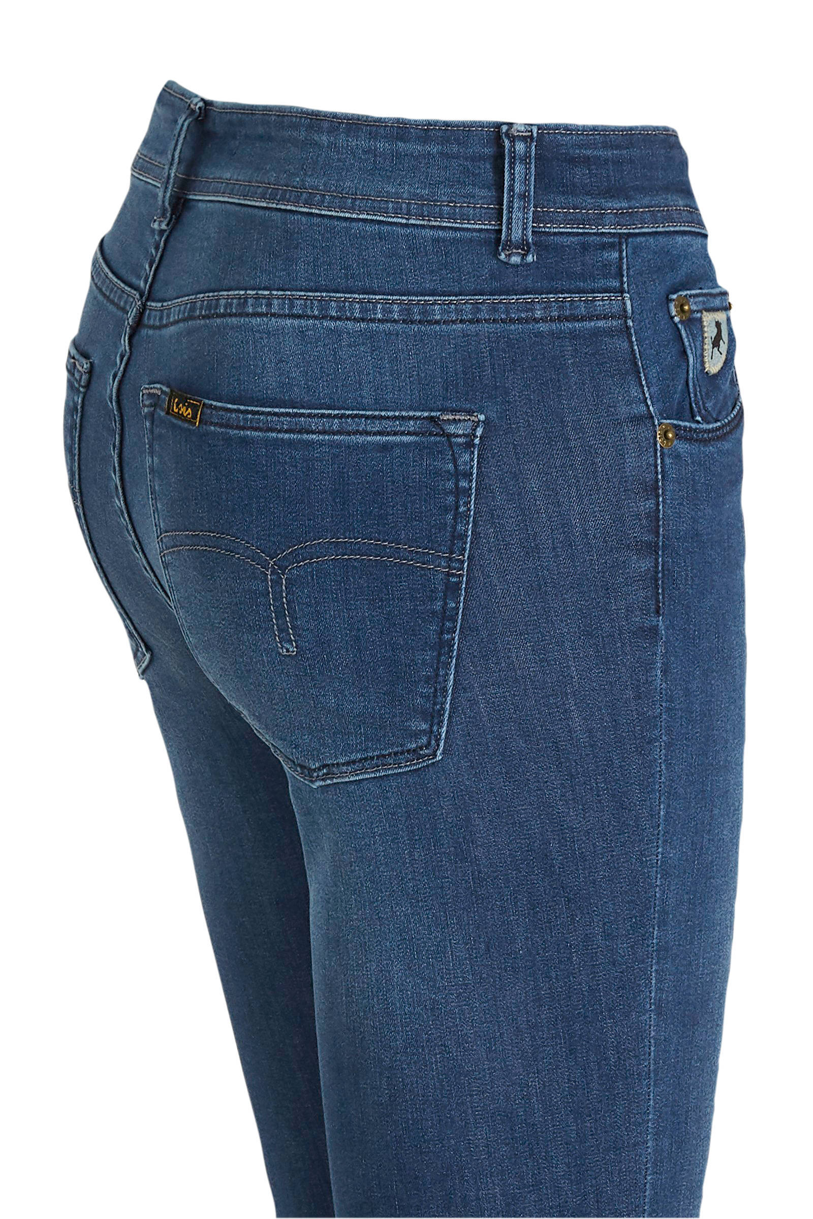 Lois high waist skinny jeans Celia teal stone | wehkamp