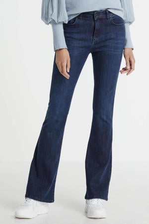 flared jeans rinse blue