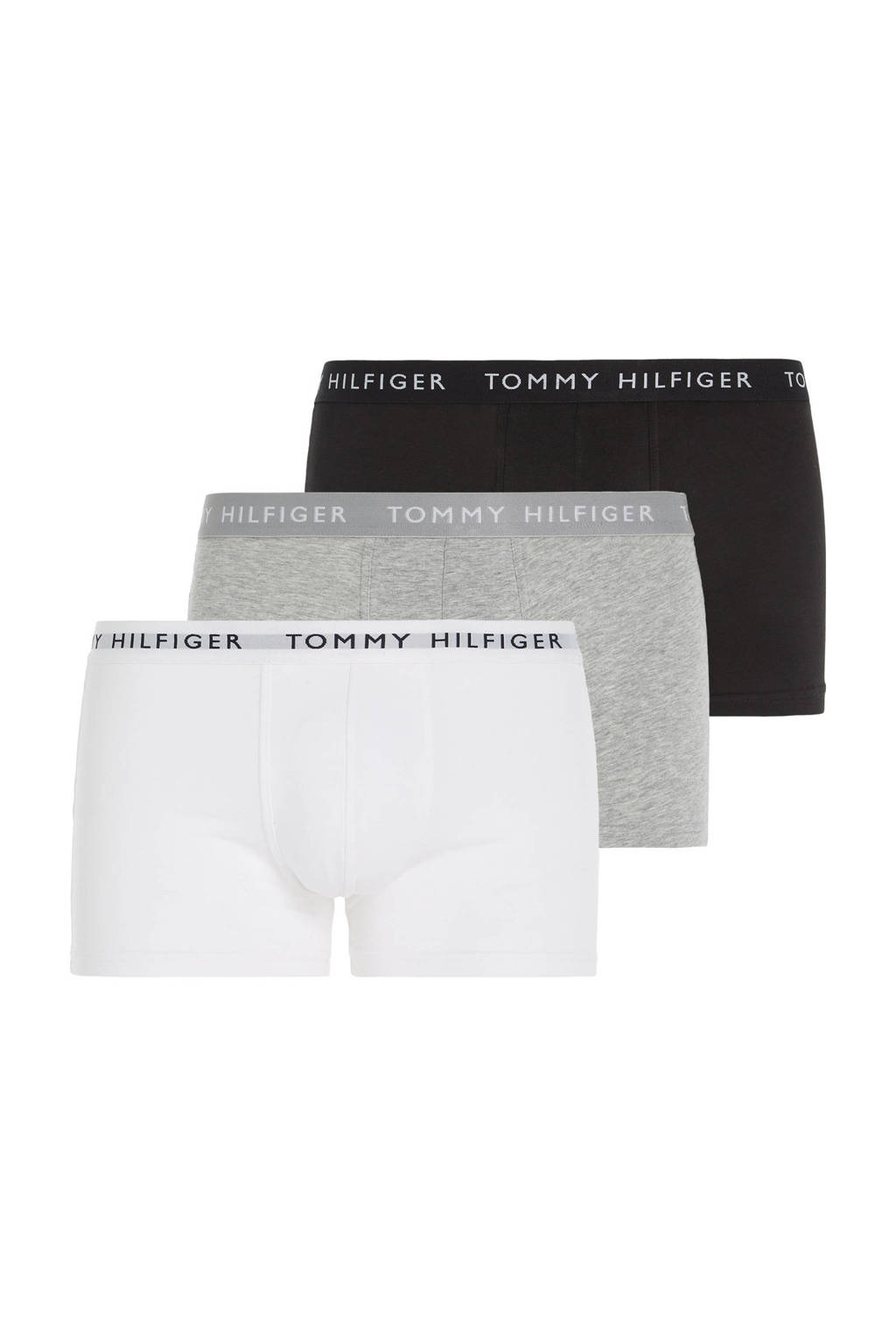 Tommy Hilfiger boxershort (set van 3), Zwart/wit/grijs