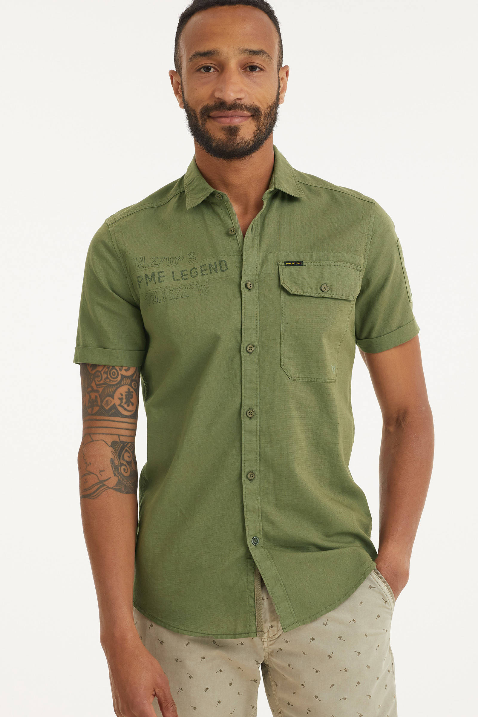 groene overhemd