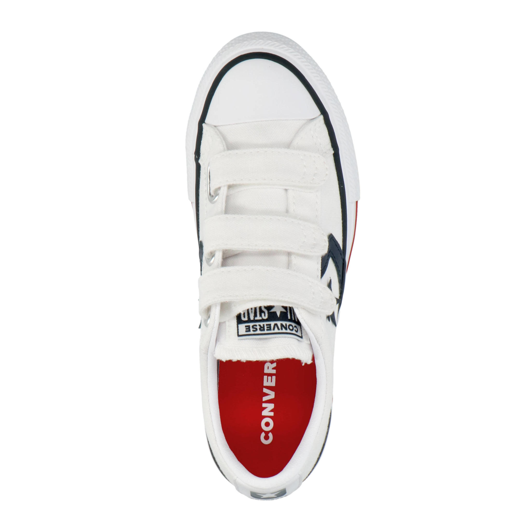 Converse Chuck Taylor All Star Platform Layer sneakers wit/blauw/rood ...