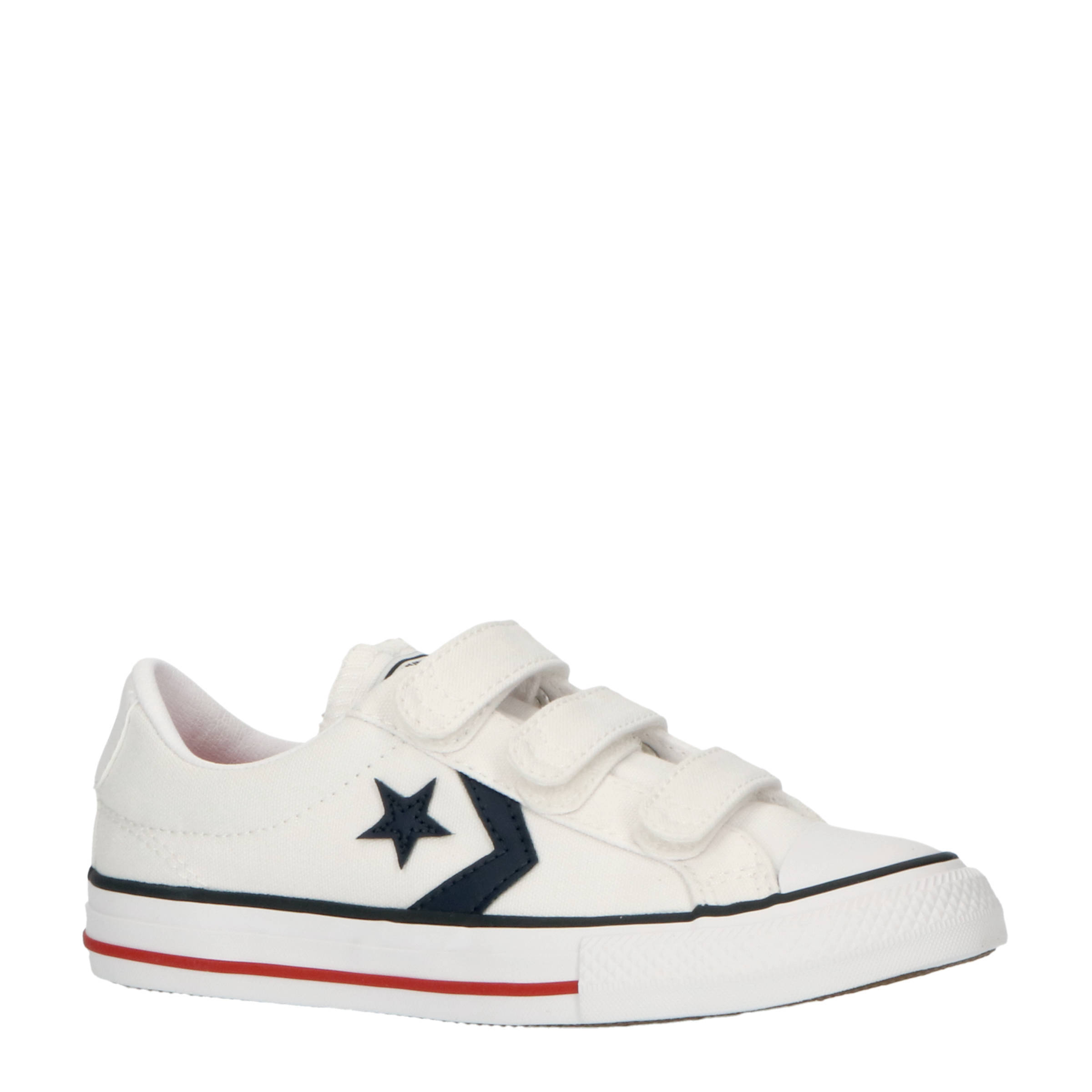 Converse Chuck Taylor All Star Platform Layer sneakers wit/blauw/rood |  wehkamp