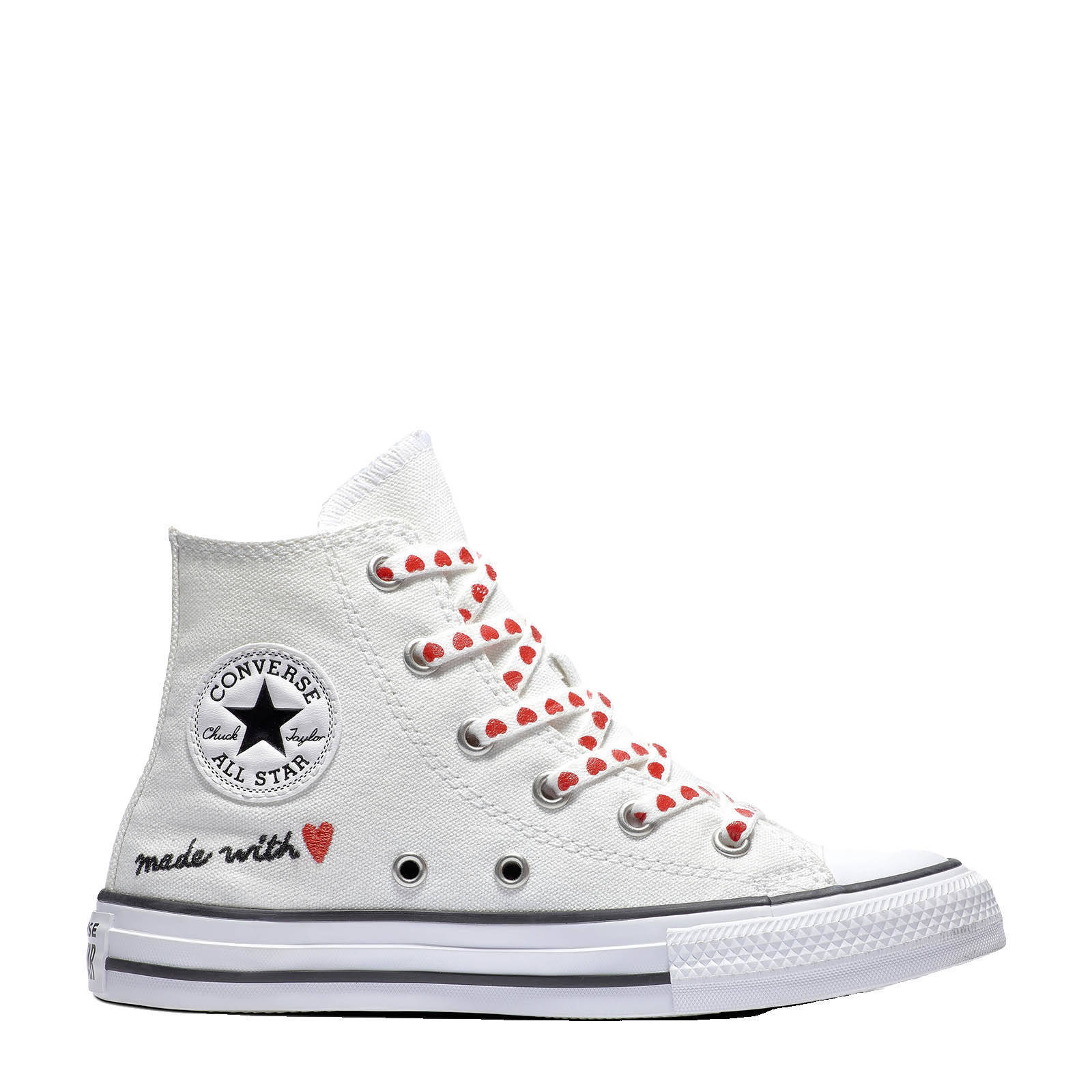 Converse Chuck Taylor All Star HI sneakers wit/rood/zwart online kopen